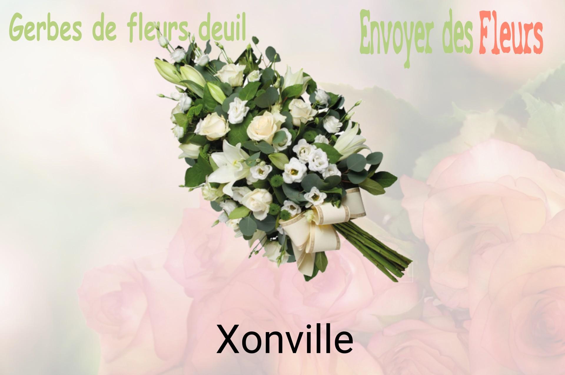 Gerbe de fleurs de deuil livrée à Xonville